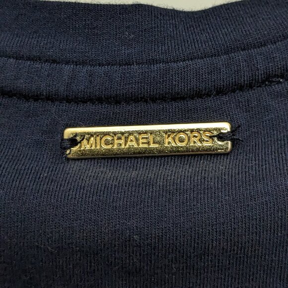 MICHAEL KORS Women's Stretch Knit Polo Dress Size Small Black - Picture 7 of 9